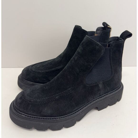 Sofft Chelsea Boots Size 7.5 Black Leather Samira Waterproof Pull On NEW - Picture 3 of 10